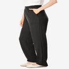 Straight-Leg Stretch Ponte-Knit Pull-On Pants image number null
