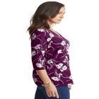 Stretch Cotton V-Neck Tee image number null