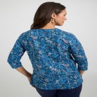 Stretch Cotton V-Neck Tee image number null