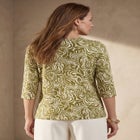 Stretch Cotton V-Neck Tee image number null