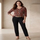 Stretch Cotton V-Neck Tee image number null