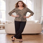 Stretch Cotton V-Neck Tee image number 0