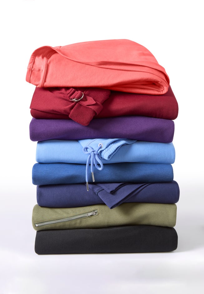 Cloud Knit French Terry Drape Front Cardigan image number 5