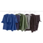 Cloud Knit French Terry Drape Front Cardigan image number null