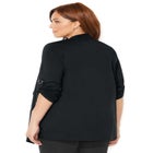 Cloud Knit French Terry Drape Front Cardigan image number null