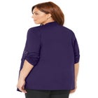 Cloud Knit French Terry Drape Front Cardigan image number null