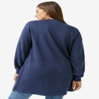 Zip Pocket French Terry Sweatshirt Tunic image number null