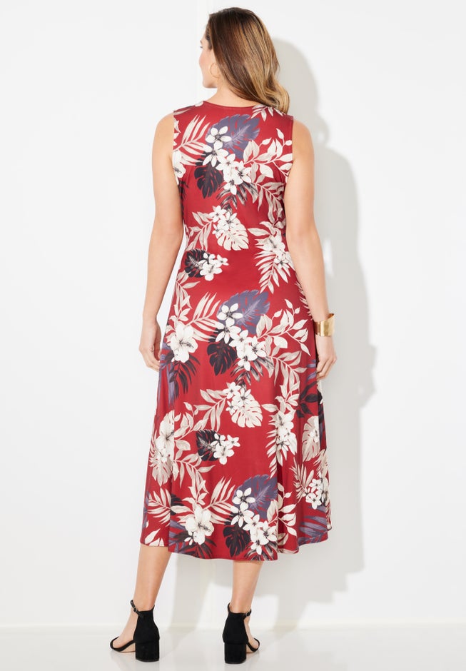 Effortless Faux Wrap Dress image number 1