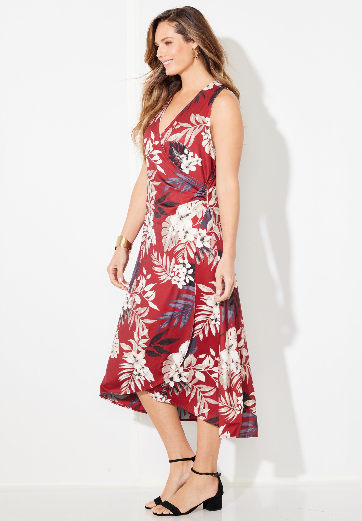 Effortless Faux Wrap Dress image number 2