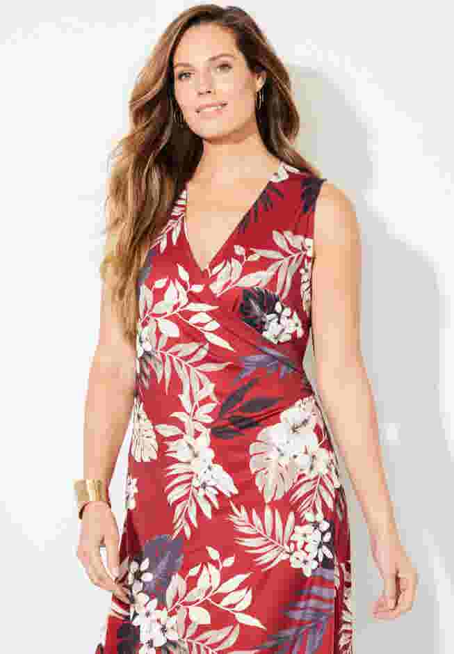Effortless Faux Wrap Dress image number 3
