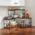 Scroll 2-Tier Corner Shelf image number null