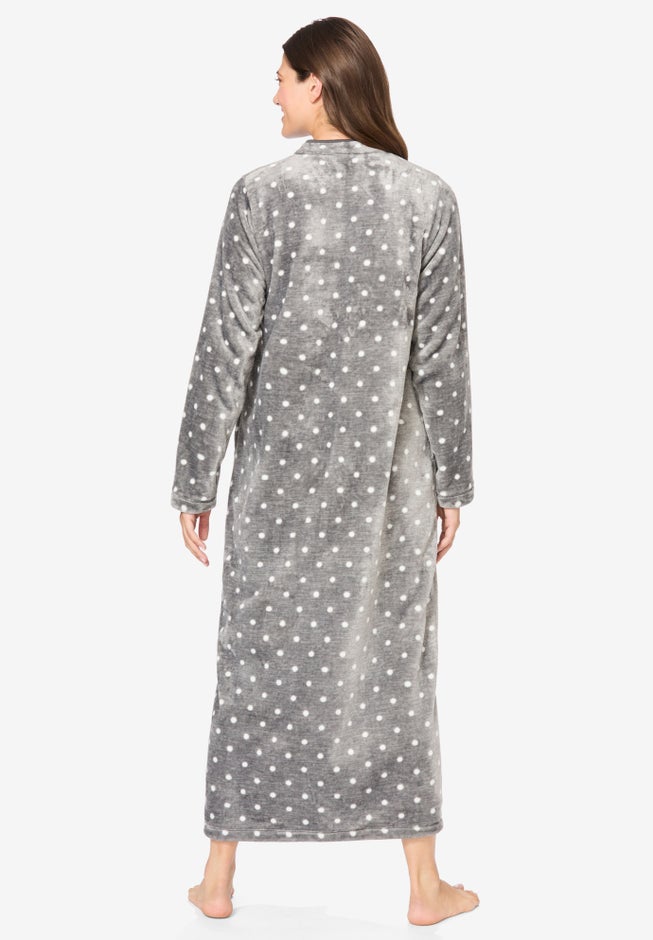 Plush Zip-Front Robe image number 1