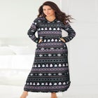 Long Printed Sleep Shirt  image number null