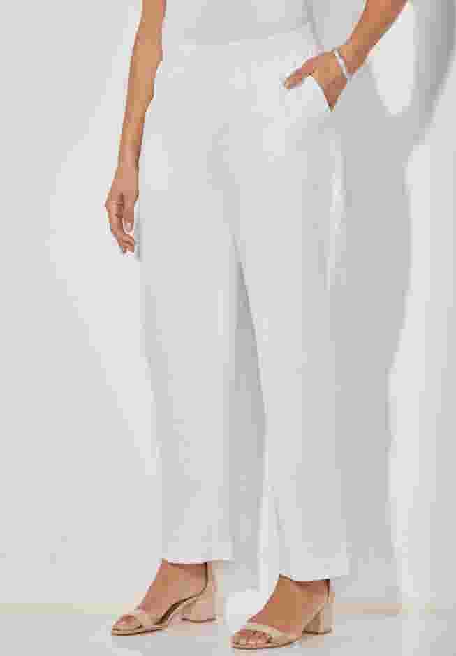 Knit Waist Linen Pant image number 0