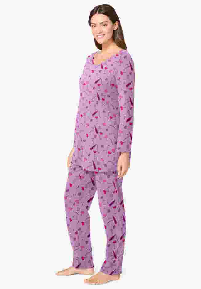 Avenue Body Three-Quarter Sleeve Pajama Set image number 2