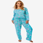 Avenue Body Three-Quarter Sleeve Pajama Set image number null