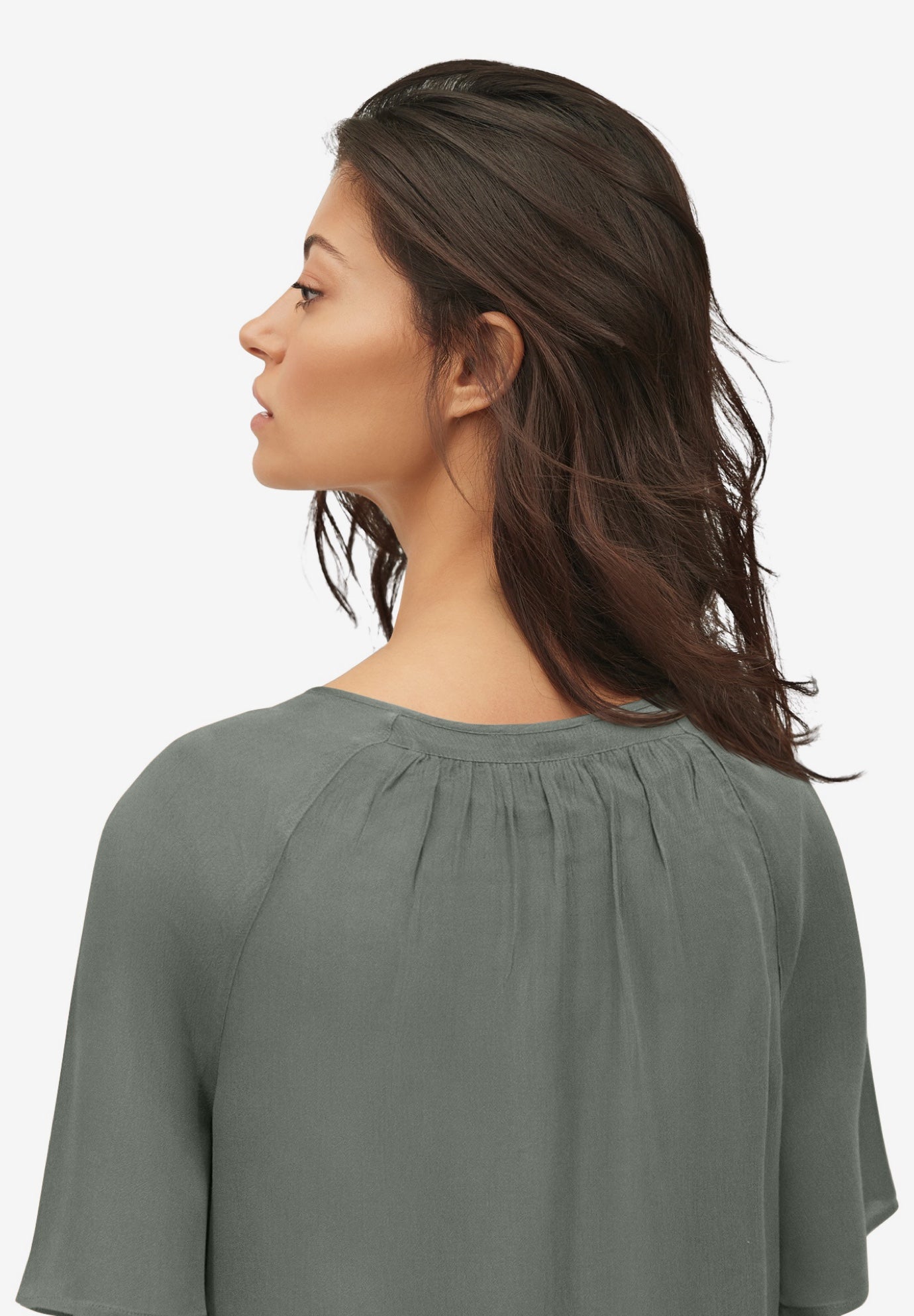 Crinkle Tie-Front Blouse image number 1