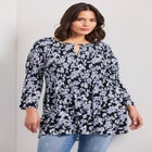 Keyhole Bell Sleeve Tunic image number 0