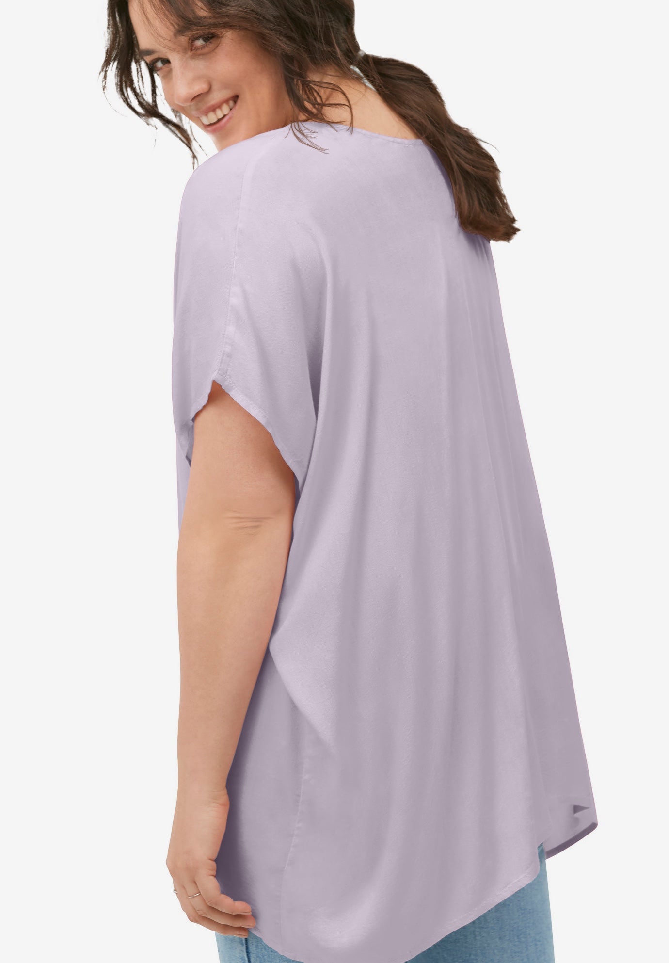 Oversized Linen-Blend Tunic image number 1