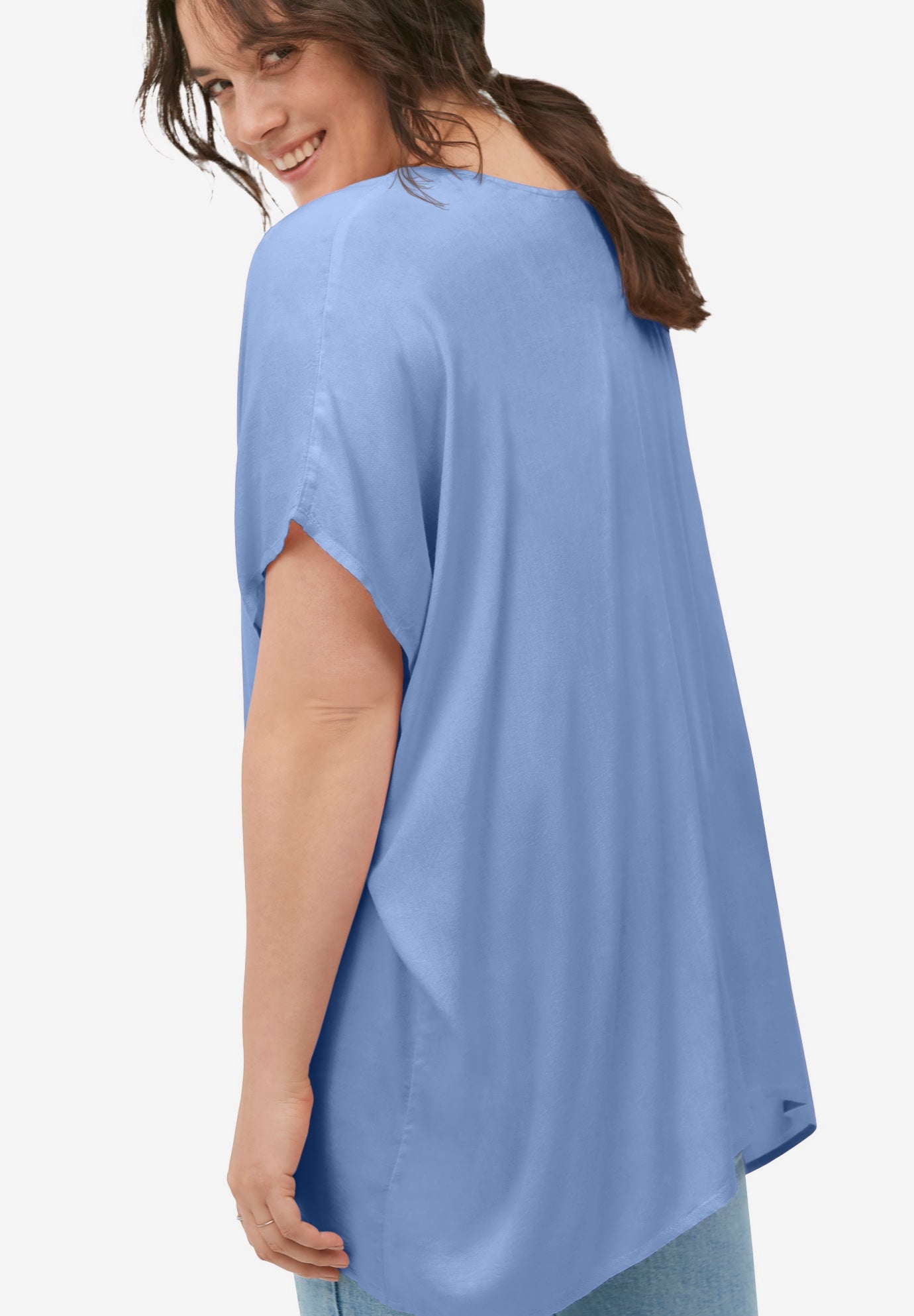 Oversized Linen-Blend Tunic image number 1