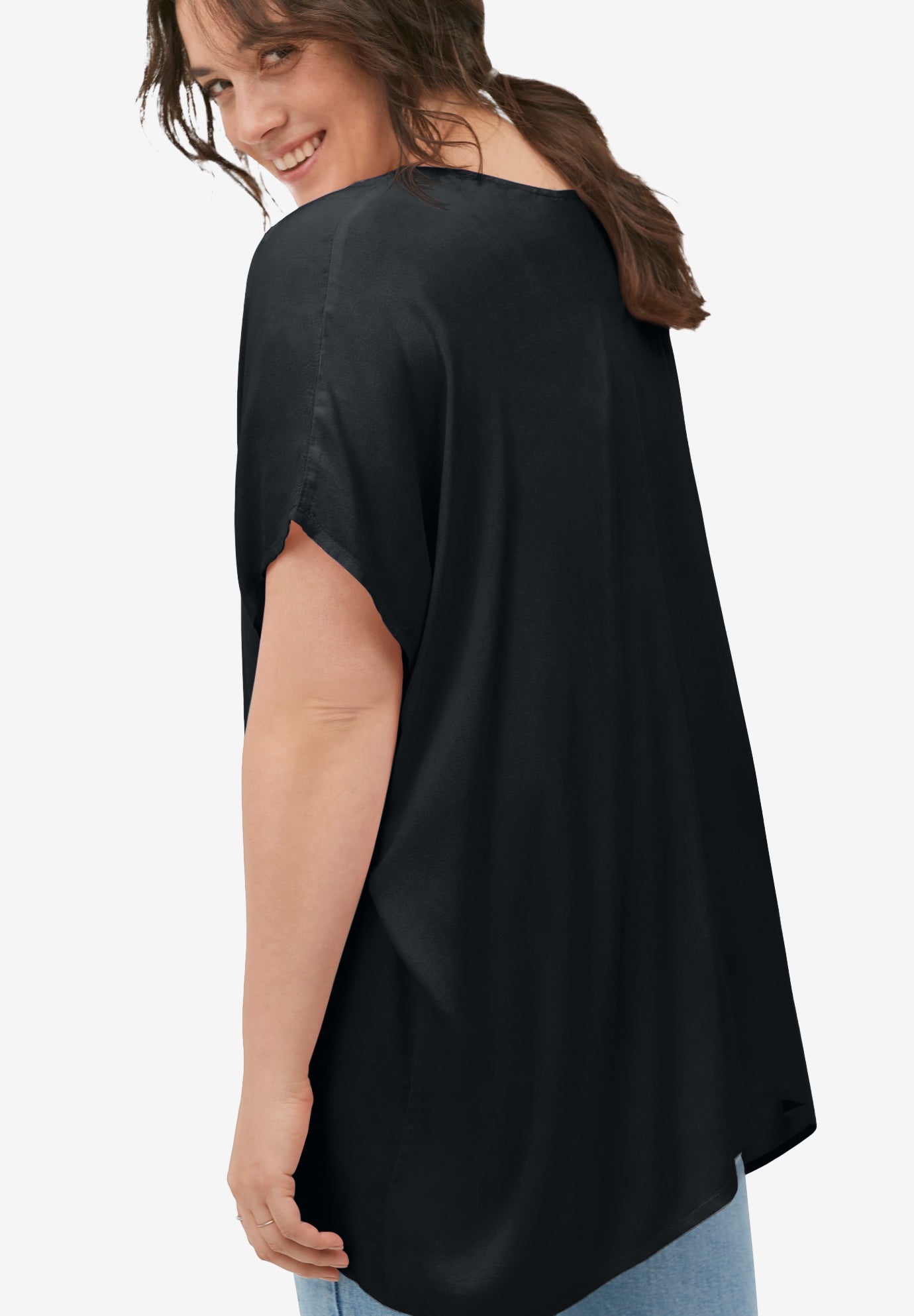 Oversized Linen-Blend Tunic image number 1