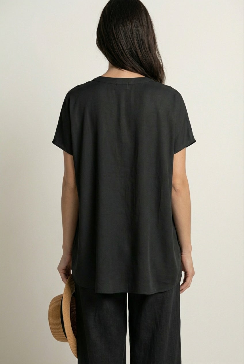 Oversized Linen-Blend Tunic image number 2