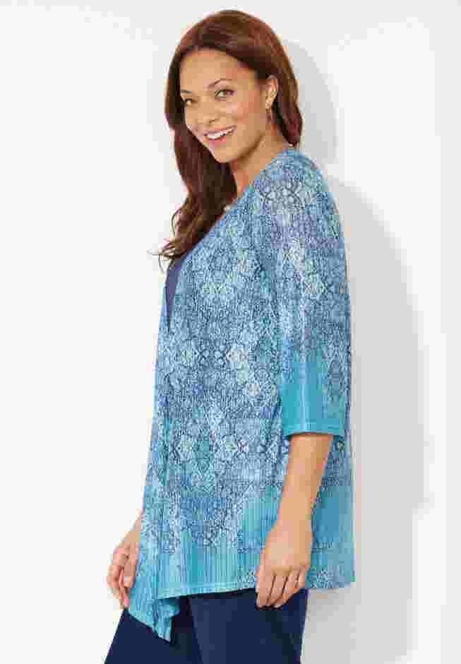 Harmony Knit Herringbone Cardigan image number 2