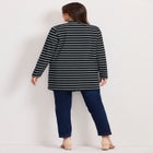 Striped Cascade Cardigan image number 1