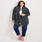 Striped Cascade Cardigan image number 0