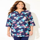 Y-Neck Stud Accent Tunic image number null