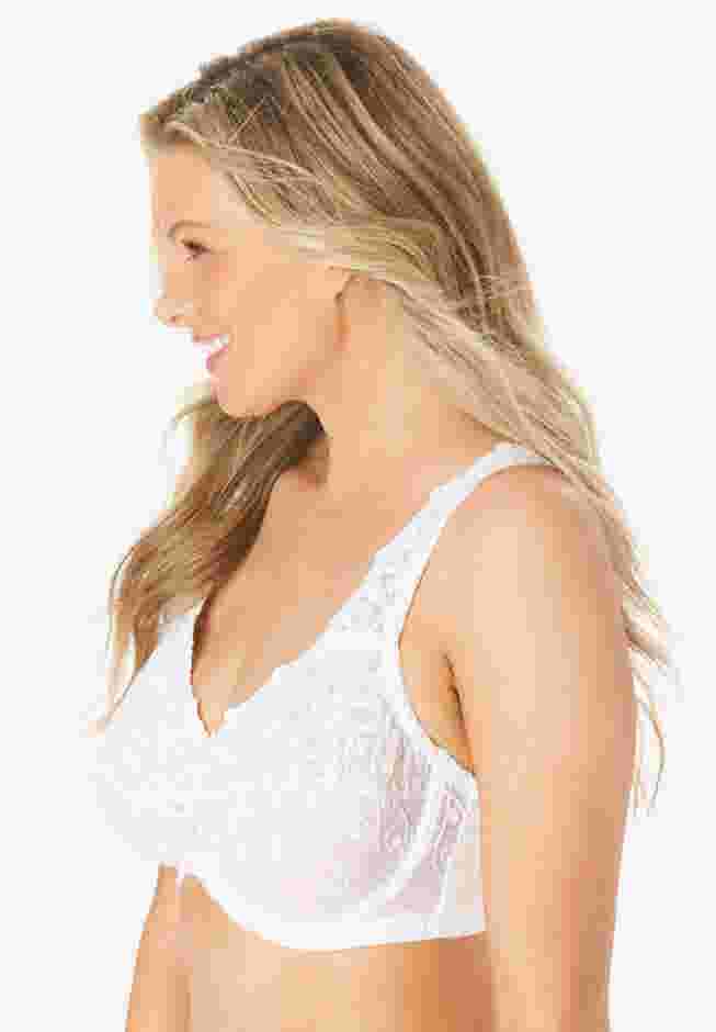 Embroidered Underwire Bra image number 2