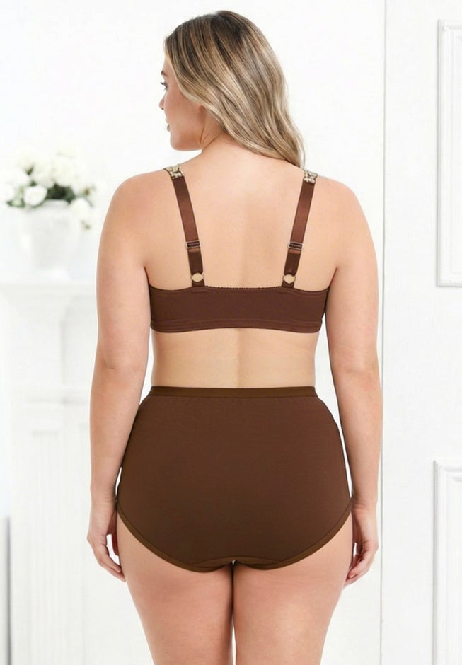 Embroidered Underwire Bra image number 1