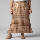 Stretch Knit Maxi Skirt image number null