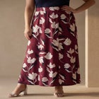 Stretch Knit Maxi Skirt image number null