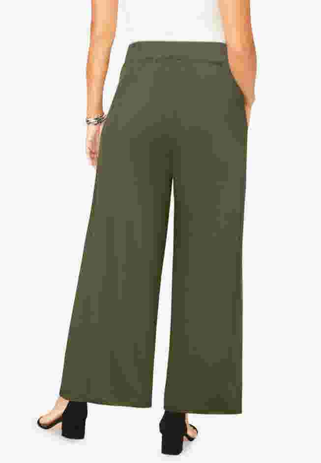 Stretch Knit Wide Leg Pant image number 1