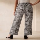 Stretch Knit Wide Leg Pant image number null