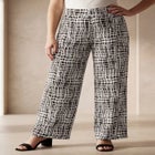 Stretch Knit Wide Leg Pant image number null