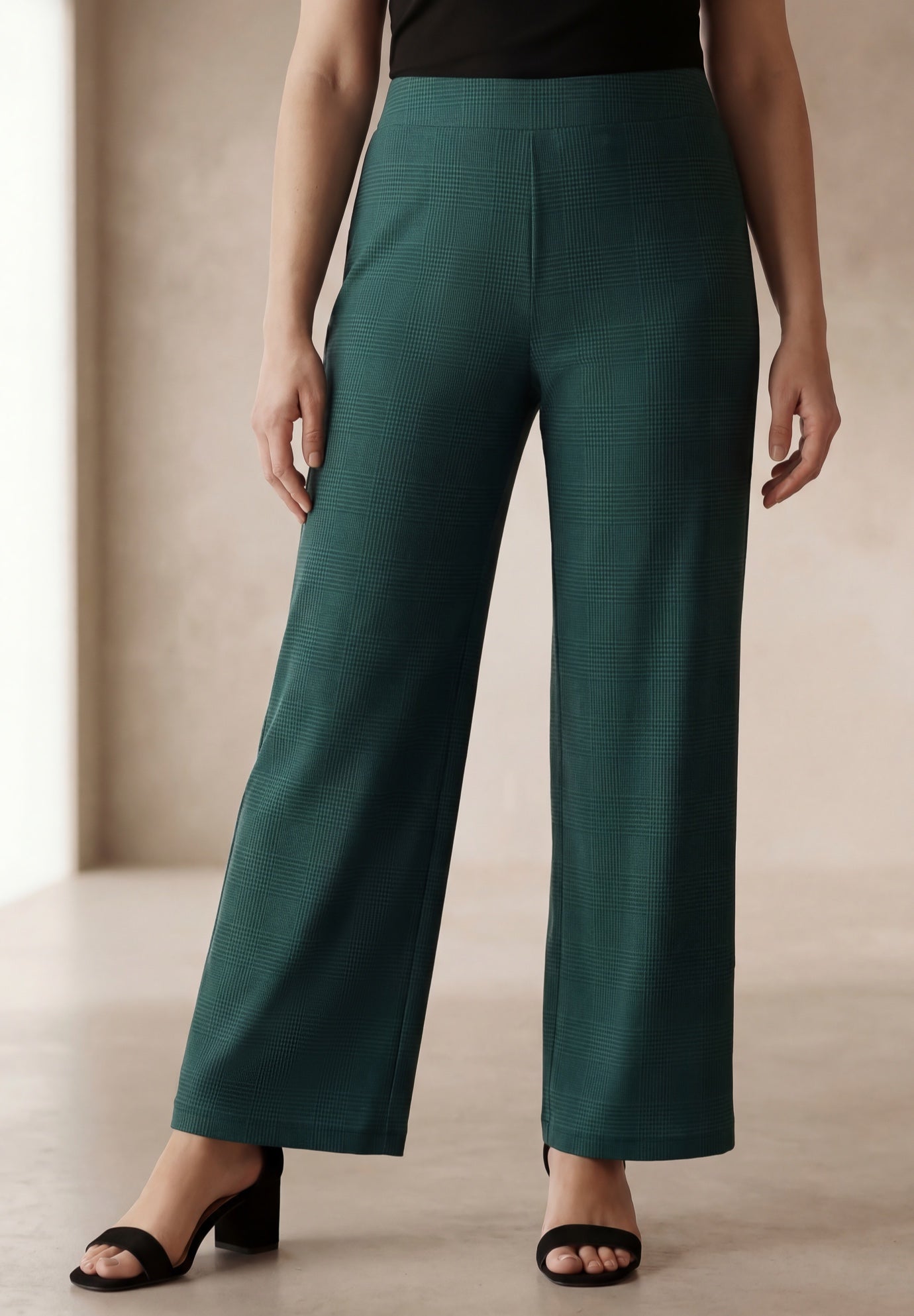 Stretch Knit Wide Leg Pant image number 0