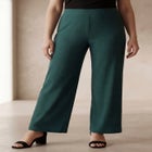 Stretch Knit Wide Leg Pant image number null