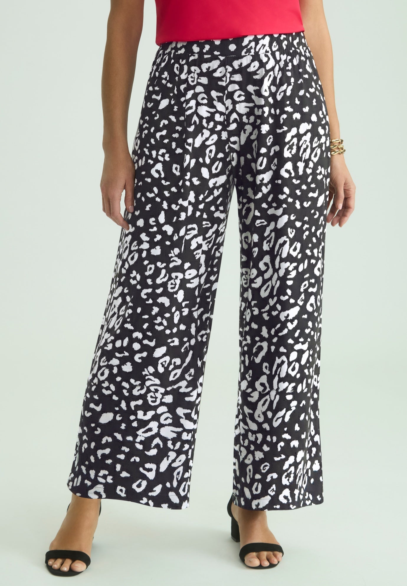 Stretch Knit Wide Leg Pant image number 0