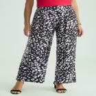 Stretch Knit Wide Leg Pant image number null