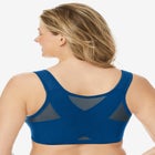 Front-Close Embroidered Wireless Posture Bra image number null