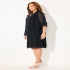 Georgette Double Layer Jacket Dress image number null