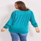 Crochet Trim Top image number null
