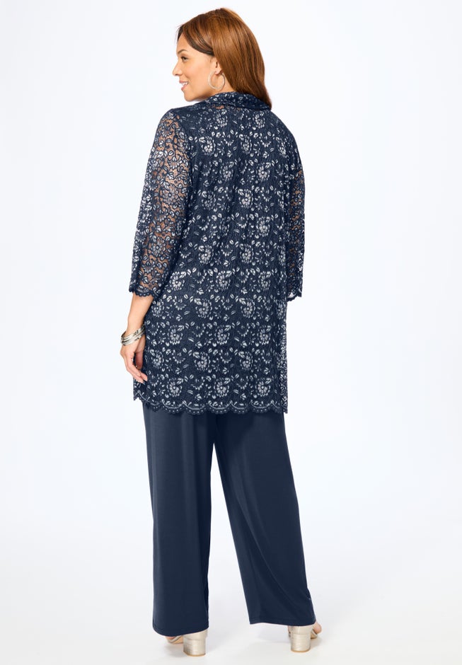 3-Piece Lace Pant Set image number 1