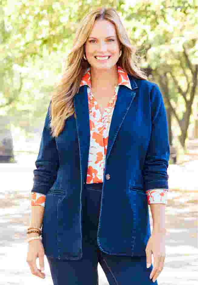 Knit Jean Blazer image number 0