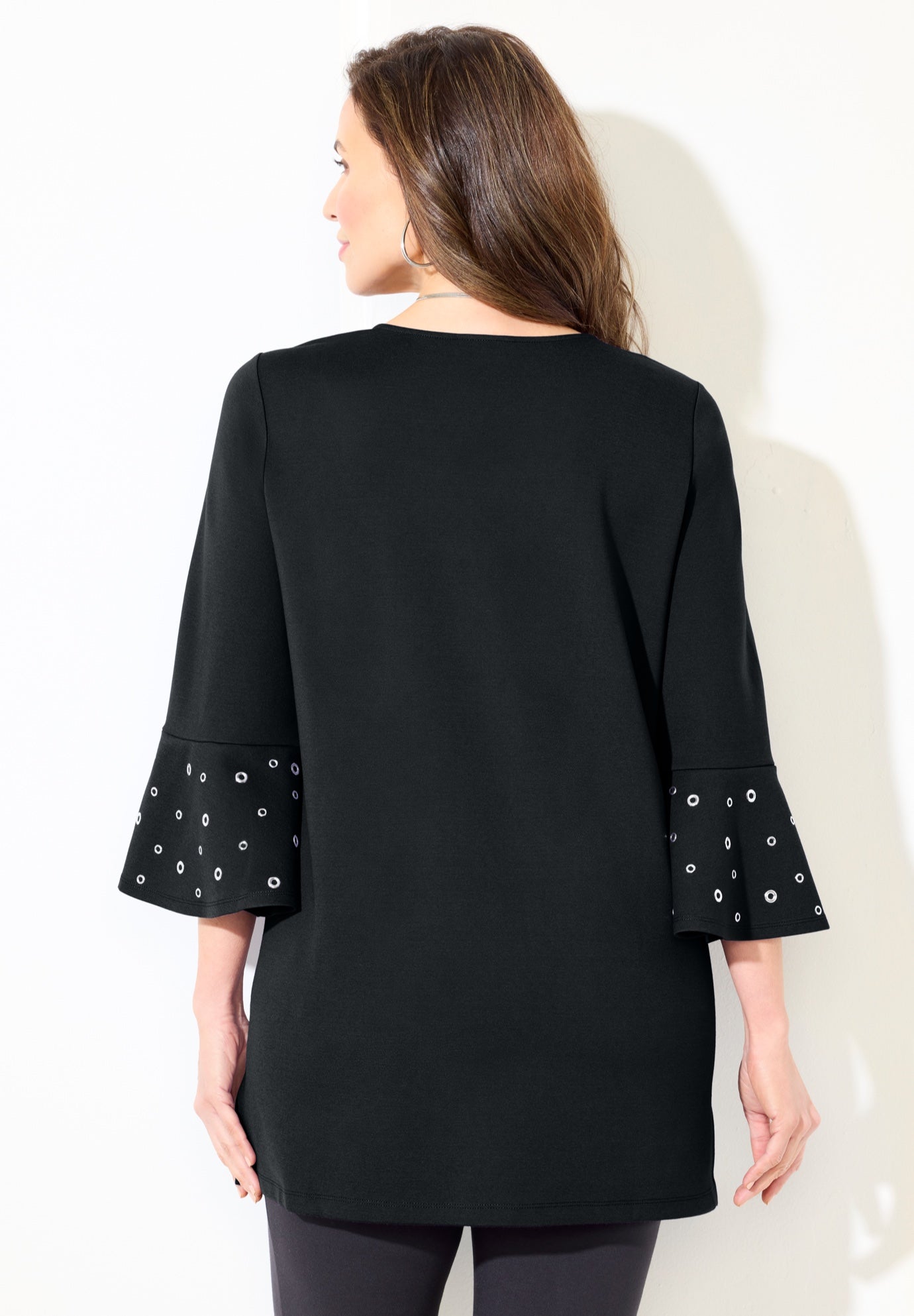 Black Label Grommet Ponte Tunic image number 1