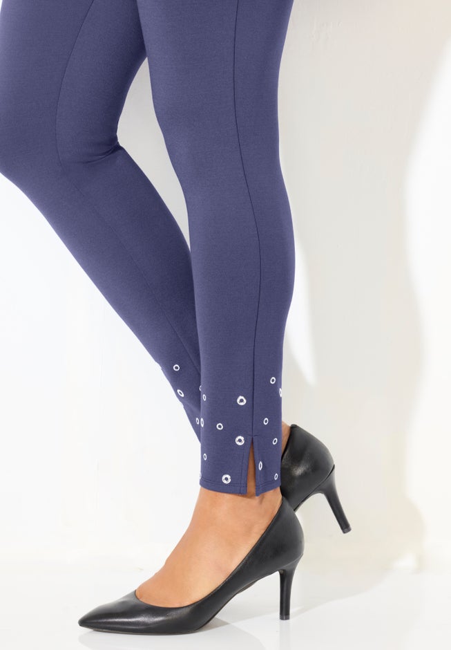 Black Label Grommet Ponte Pant image number 3