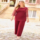 Ponte Wide Leg Pant image number null