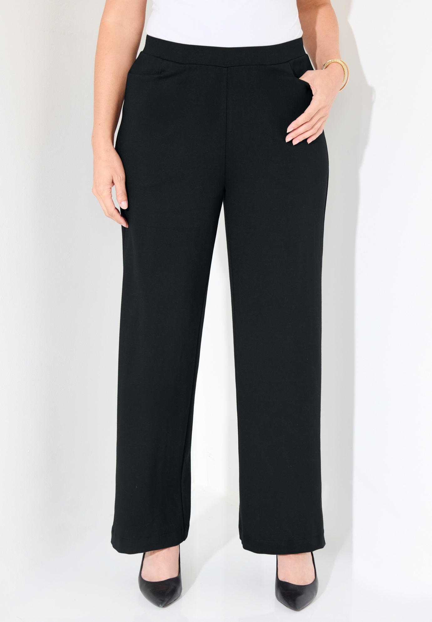Ponte Wide Leg Pant image number 2